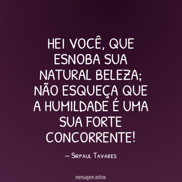 HEI VOCÊ