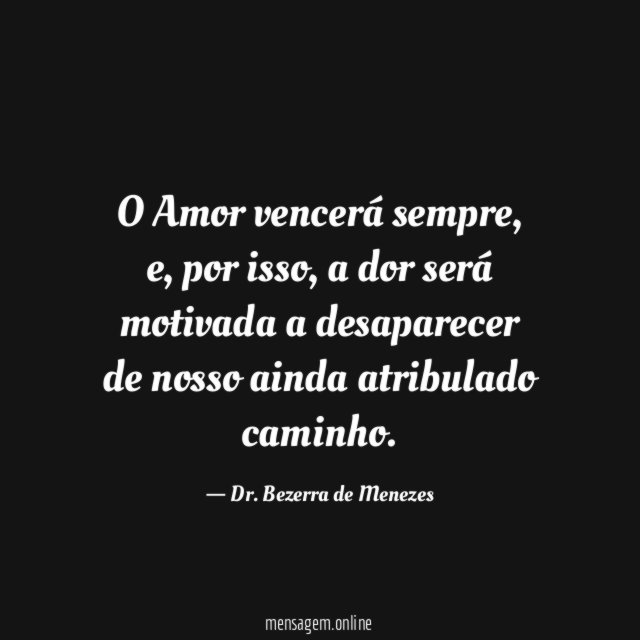 O Amor vencerá sempre