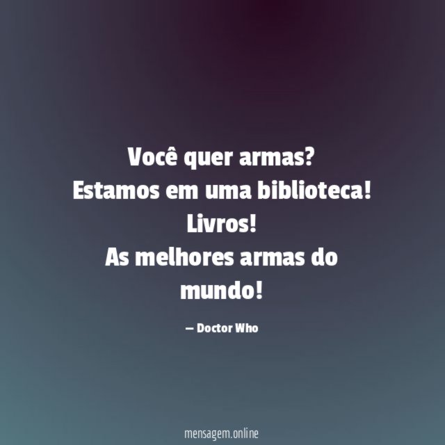 Você quer armas