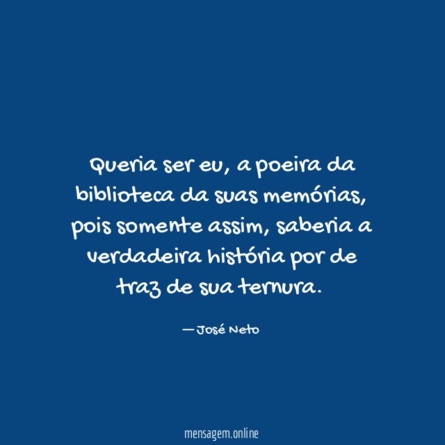 Queria ser eu