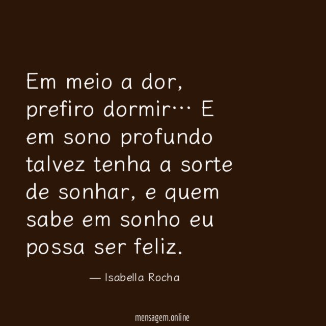 Em meio a dor