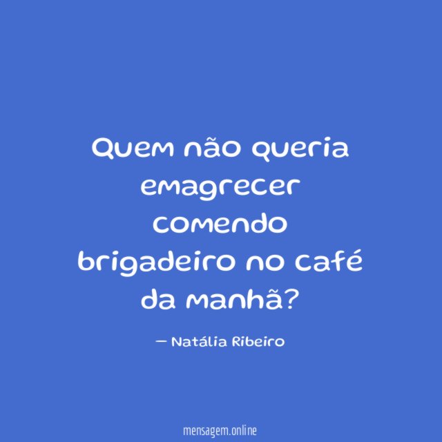 Quem não queria emagrecer comendo brigadeiro no café da manhã
