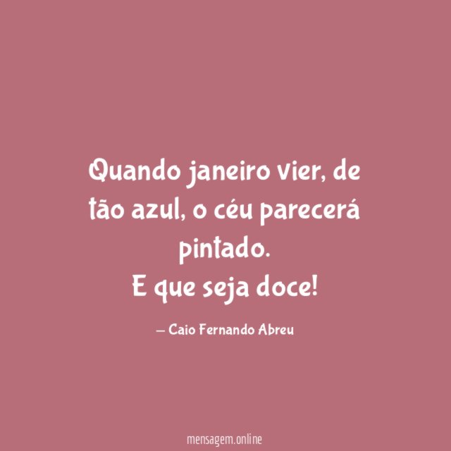 Quando janeiro vier