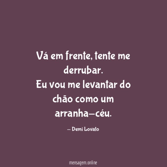Vá em frente