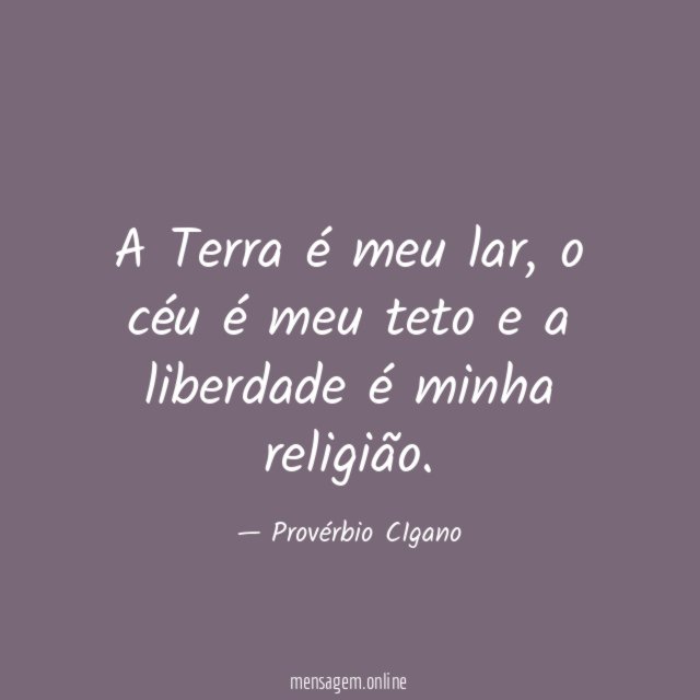 A Terra é meu lar