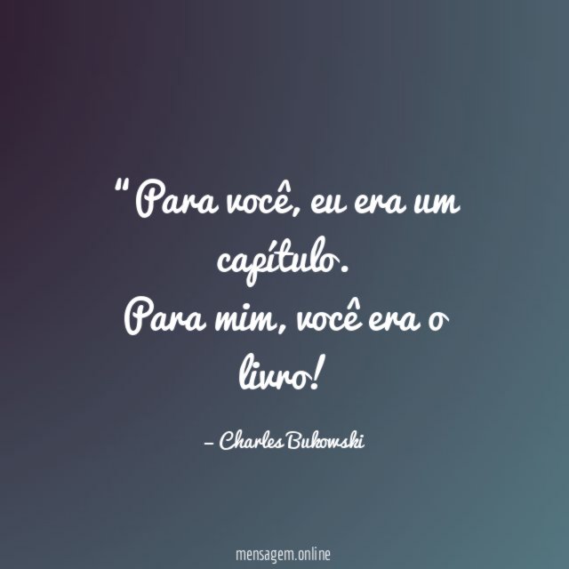 Para você