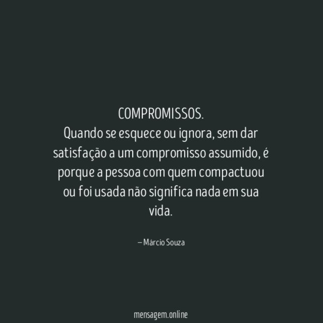 COMPROMISSOS