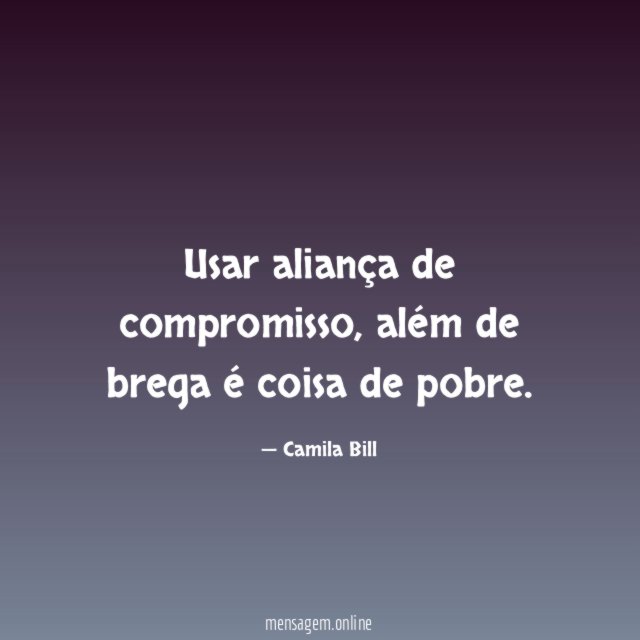 Usar aliança de compromisso
