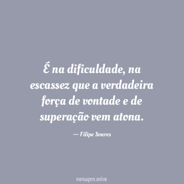 É na dificuldade