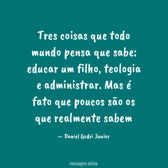 Tres coisas que todo mundo pensa que sabe