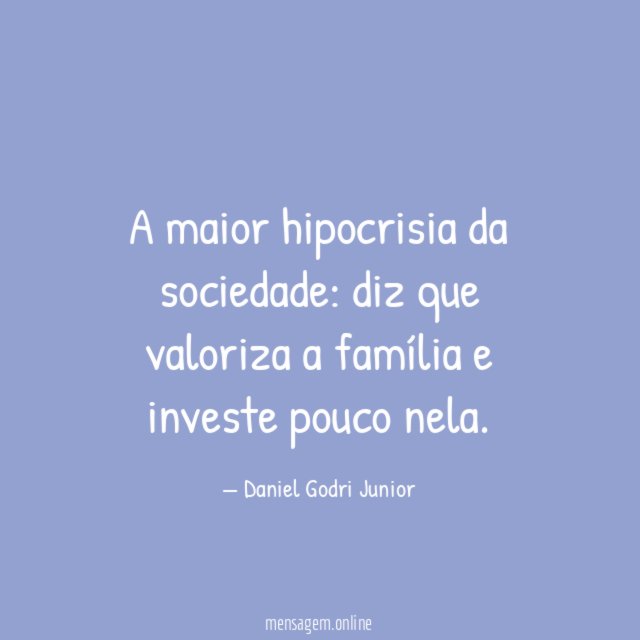 A maior hipocrisia da sociedade