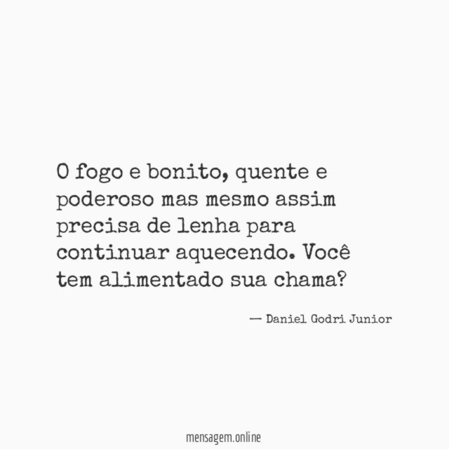 O fogo e bonito