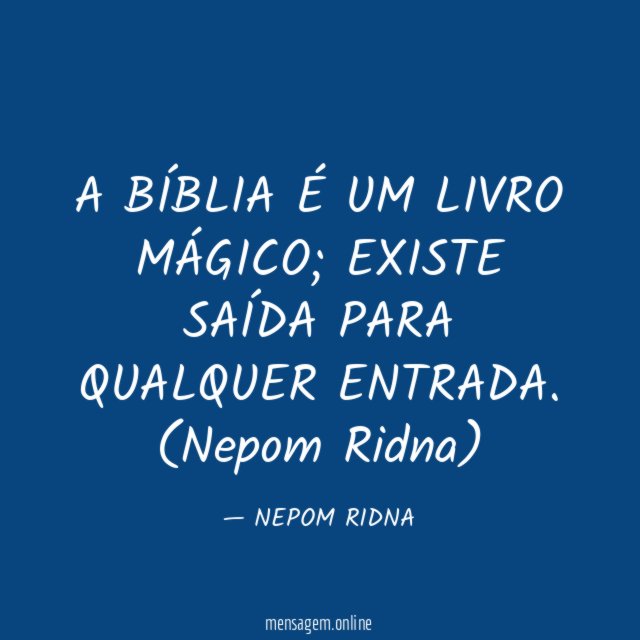 A BÍBLIA É UM LIVRO MÁGICO
