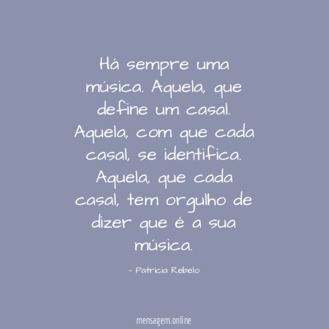 Há sempre uma música