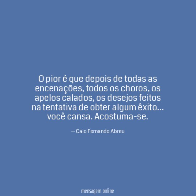 O pior é que depois de todas as encenações