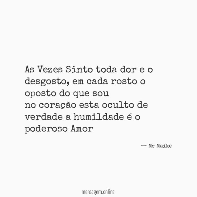 As Vezes Sinto toda dor e o desgosto