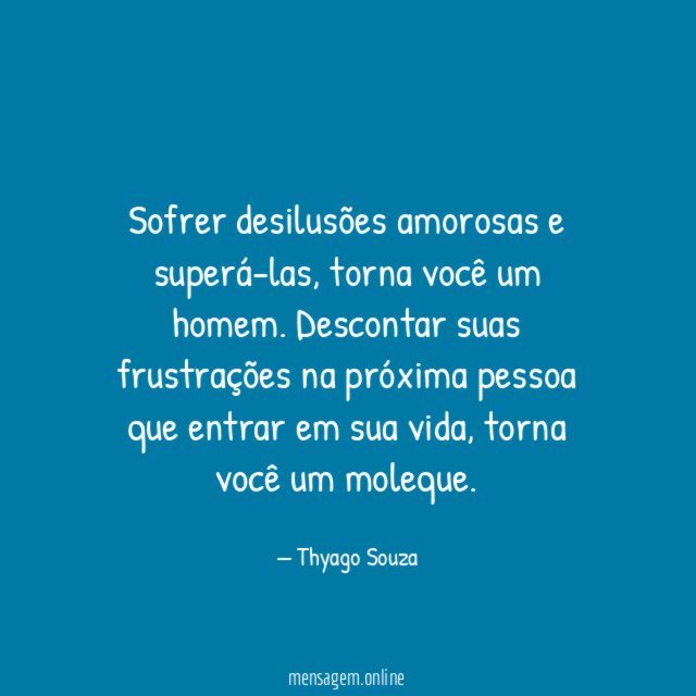 Sofrer desilusões amorosas e superá-las