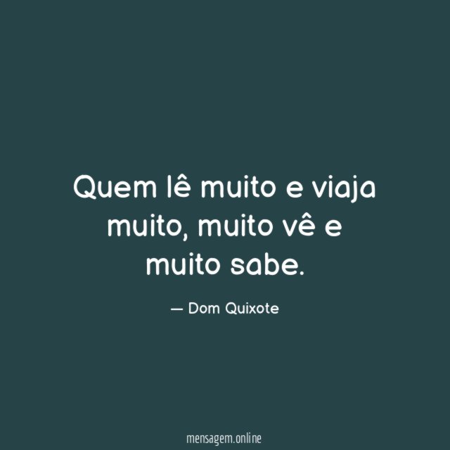 Quem lê muito e viaja muito
