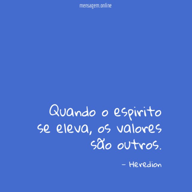 Quando o espirito se eleva