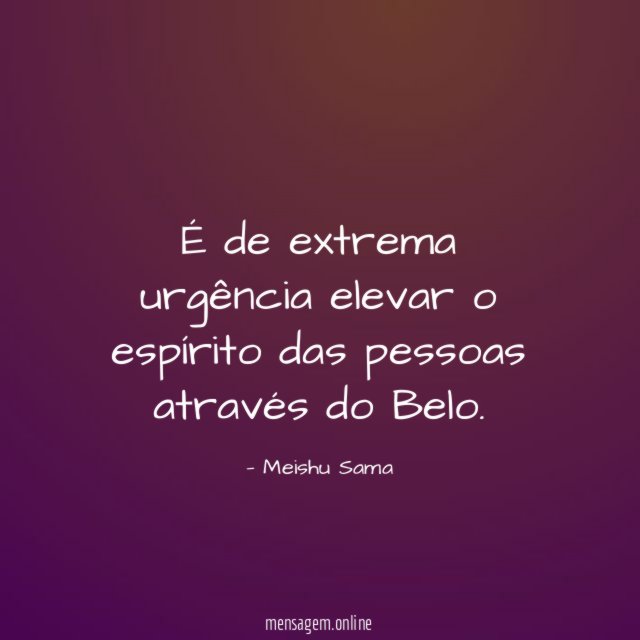 É de extrema urgência elevar o espírito das