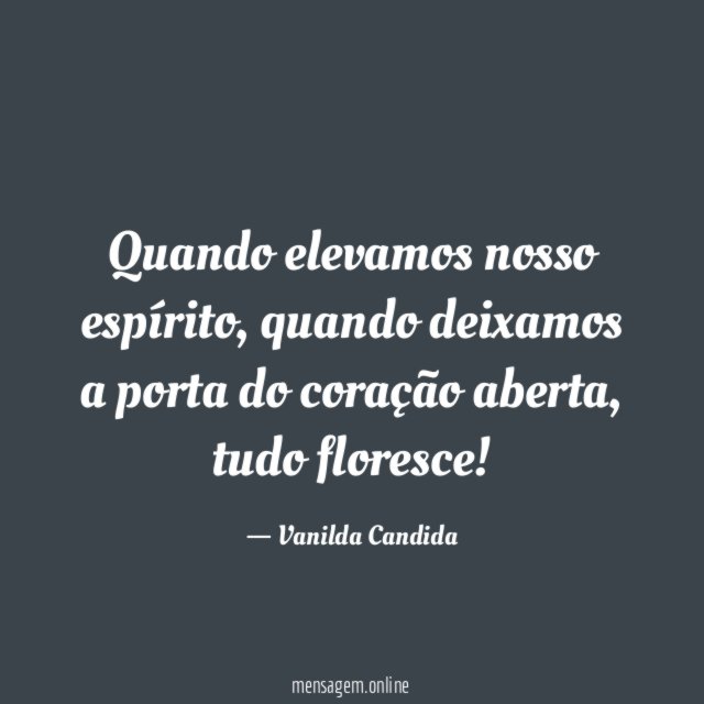 Quando elevamos nosso espírito
