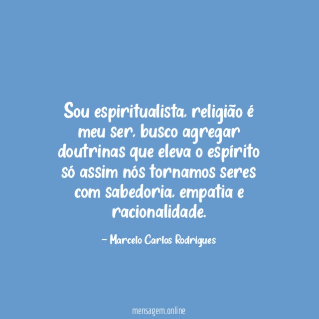 Sou espiritualista