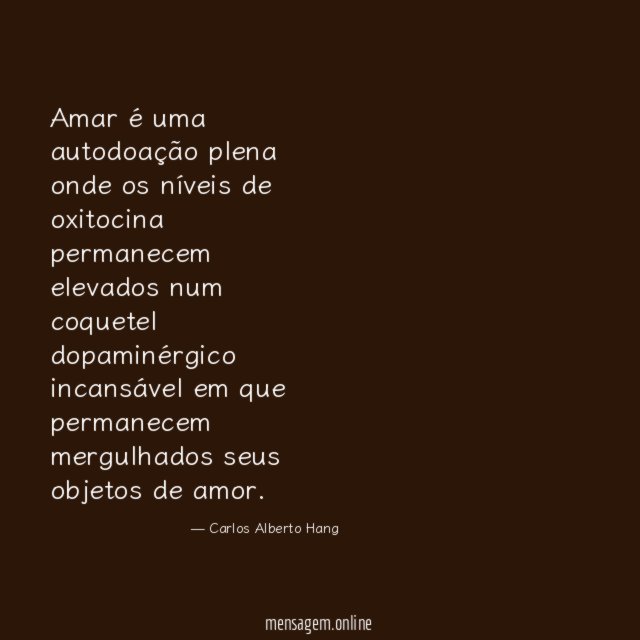 Amar é uma autodoação plena onde os níveis