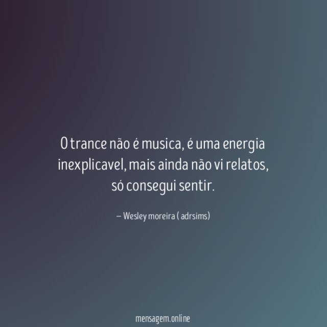 O trance não é musica