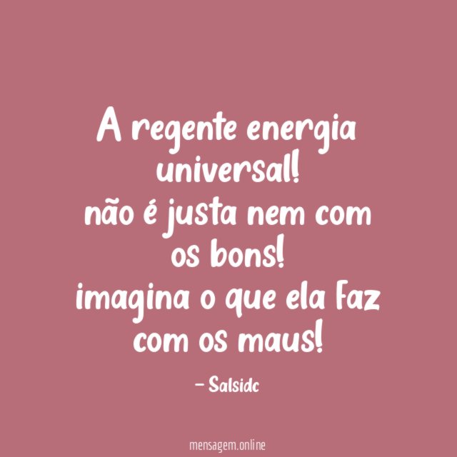A regente energia universal