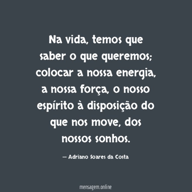 Na vida