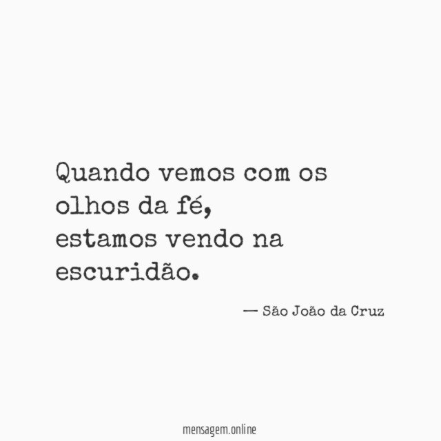 Quando vemos com os olhos da fé
