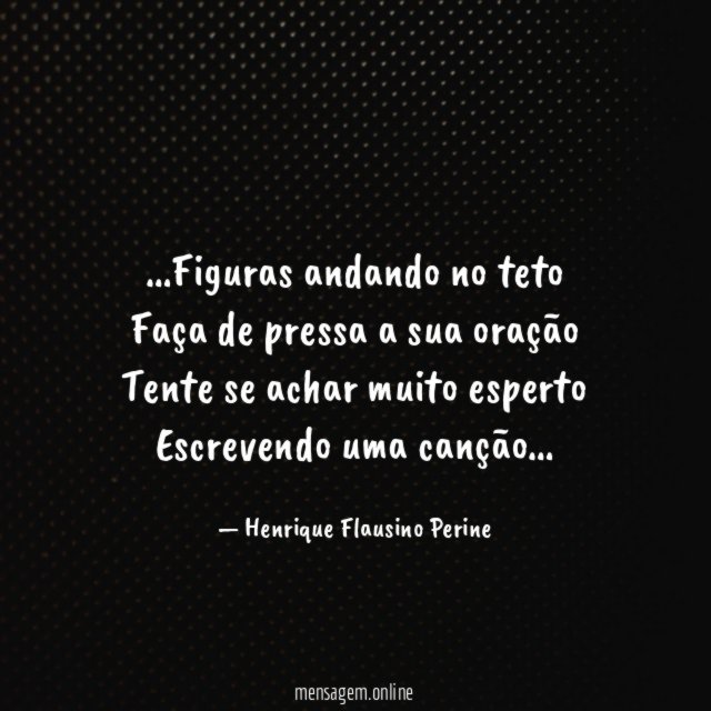 Figuras andando no teto Faça de pressa a sua