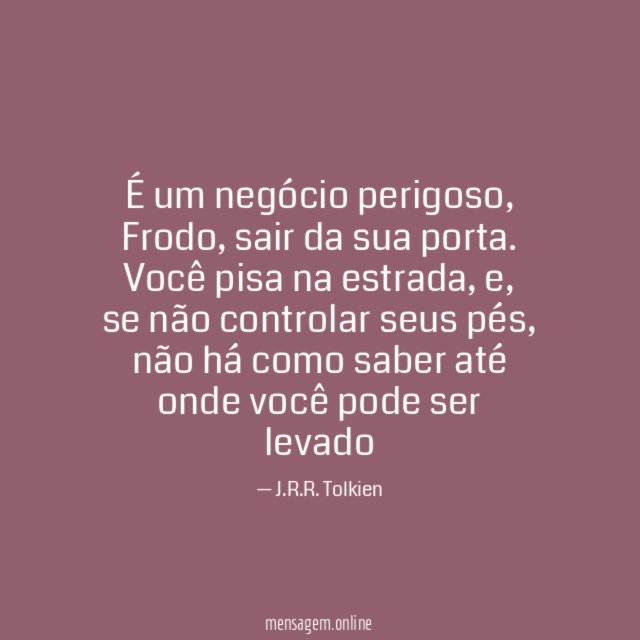 É um negócio perigoso