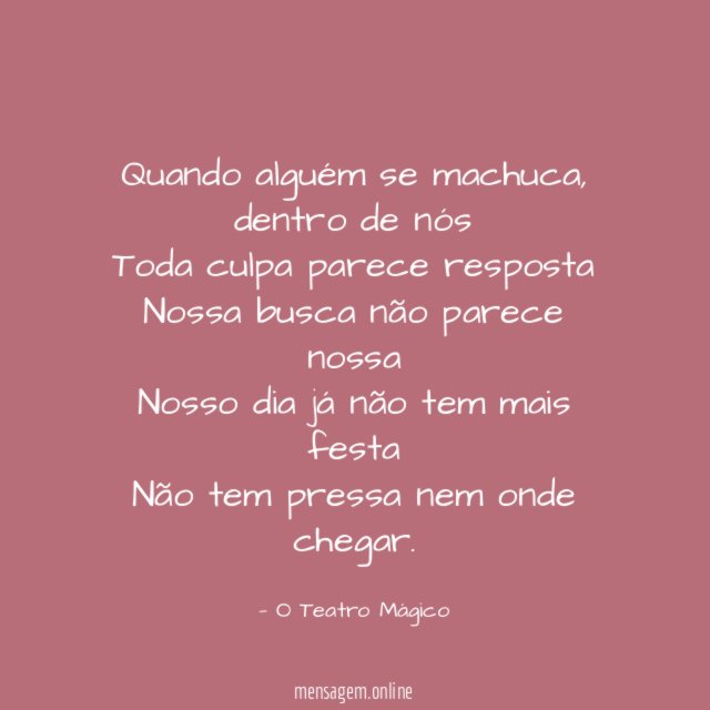 Quando alguém se machuca