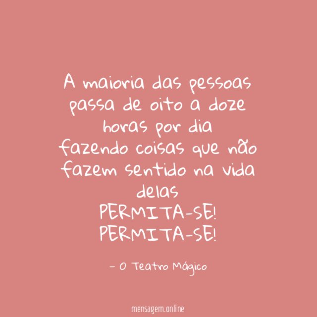A maioria das pessoas passa de oito a