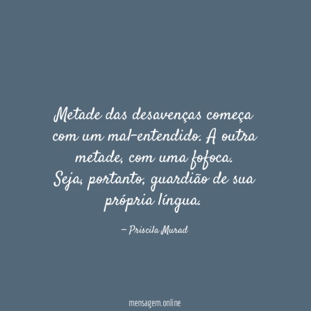 Metade das desavenças começa com um mal-entendido