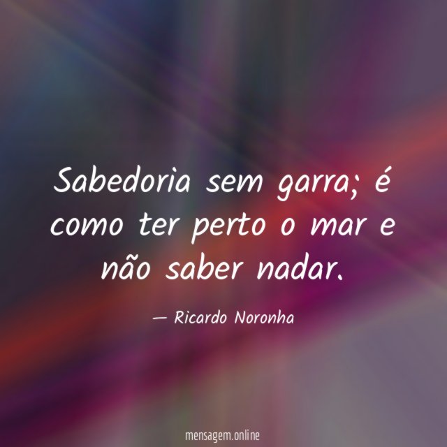 Sabedoria sem garra