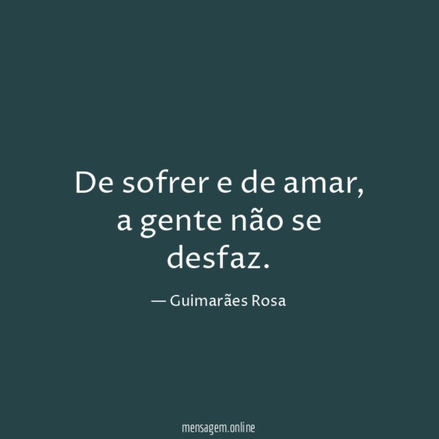 De sofrer e de amar