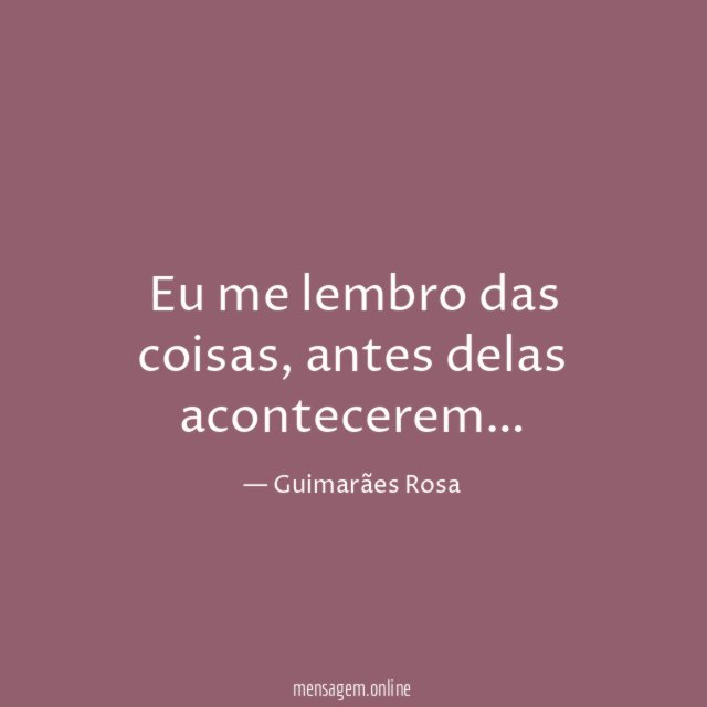 Eu me lembro das coisas