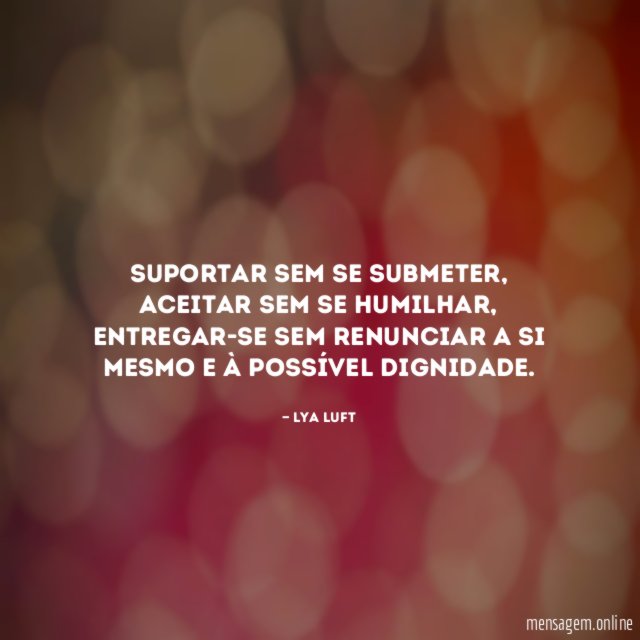 Suportar sem se submeter