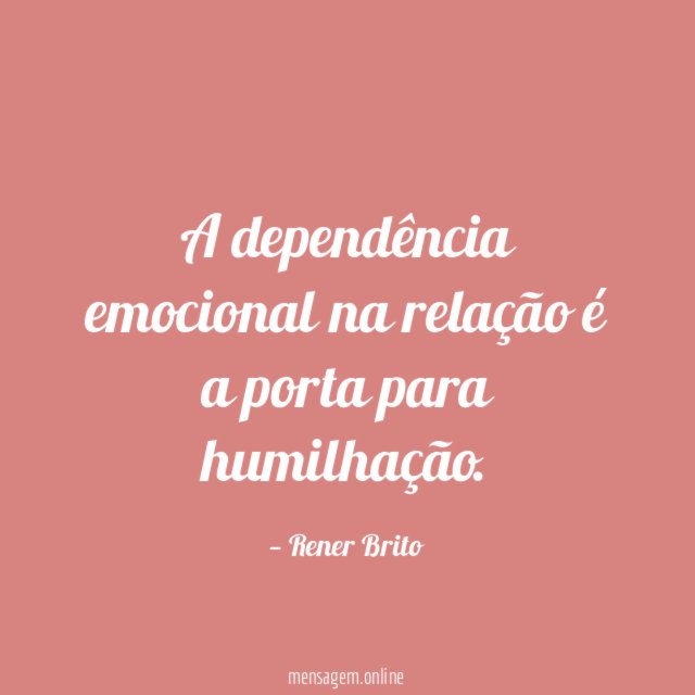 A dependência emocional na relação é a porta para humilhação