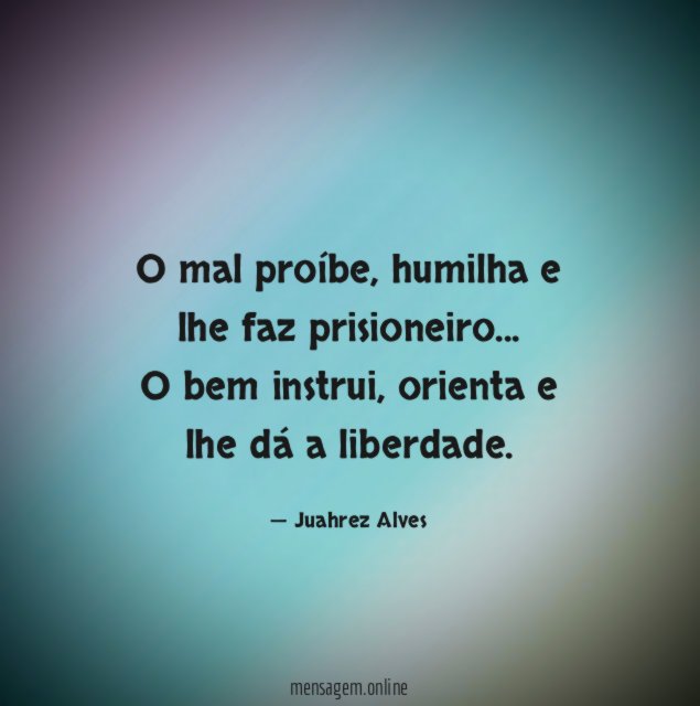 O mal proíbe