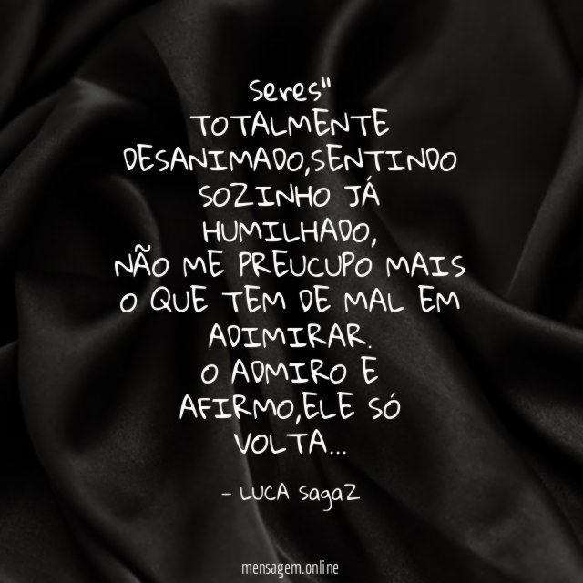 Seres" TOTALMENTE DESANIMADO