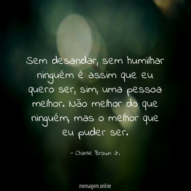 Sem desandar