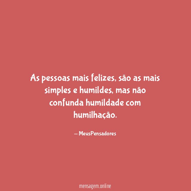 As pessoas mais felizes