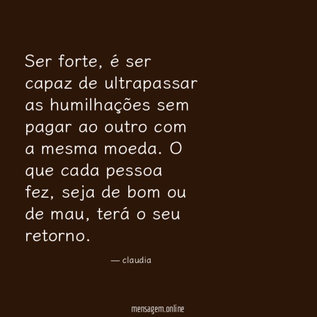 Ser forte