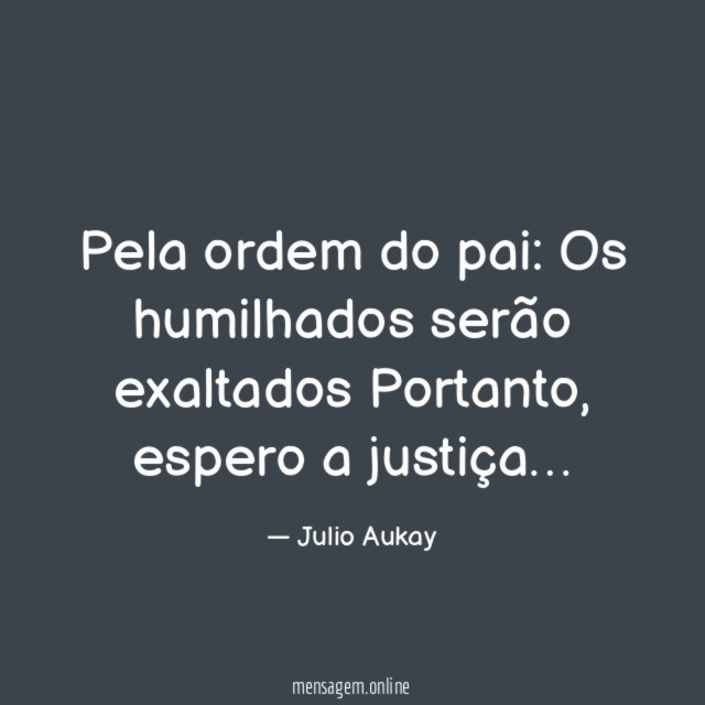 Pela ordem do pai