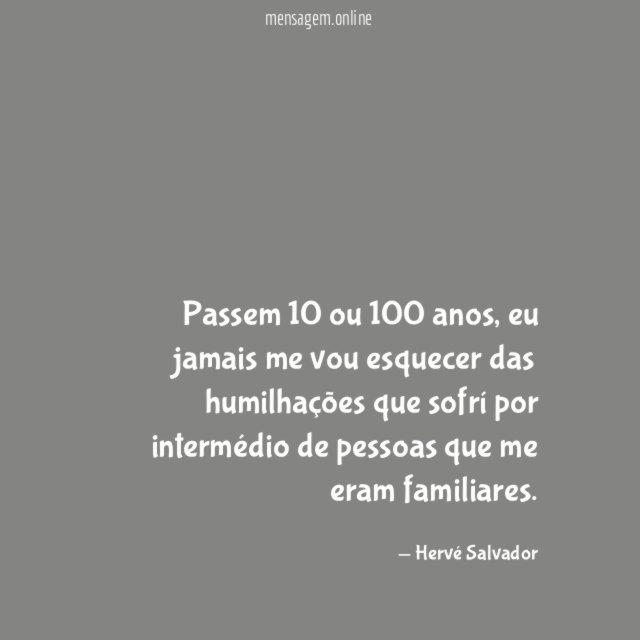 Passem 10 ou 100 anos