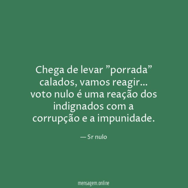 Chega de levar "porrada" calados