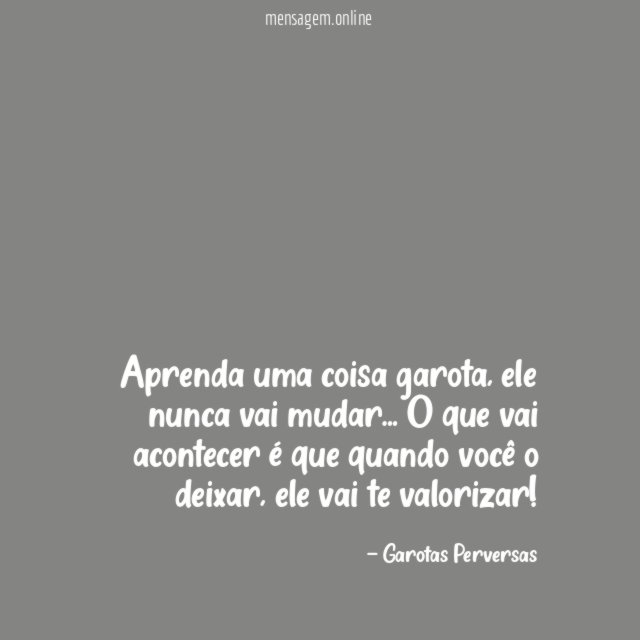 Aprenda uma coisa garota